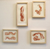 framed bacon drawings by mike geno
